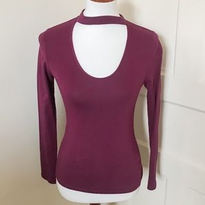3/$30 NWOT Express Choker Long Sleeve Top Sz S
